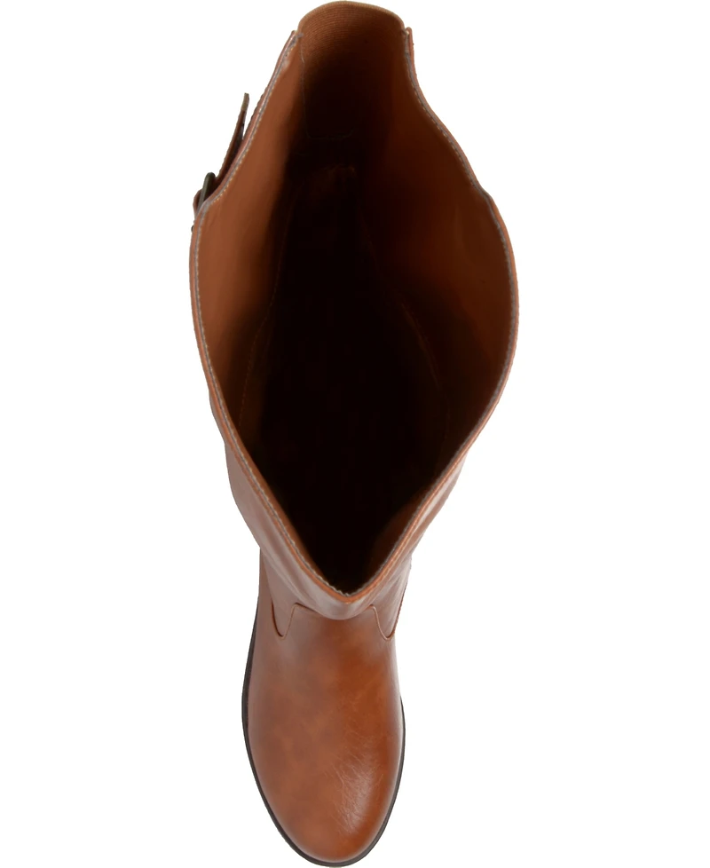 Journee Collection Women's Tori Wide Calf Knee High Riding Boots