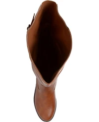 Journee Collection Women's Tori Wide Calf Knee High Riding Boots