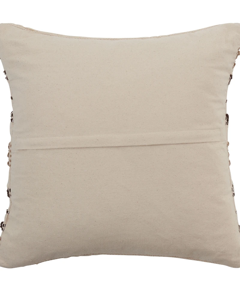 Saro Lifestyle Striped Woven Decorative Pillow, 20" x 20"