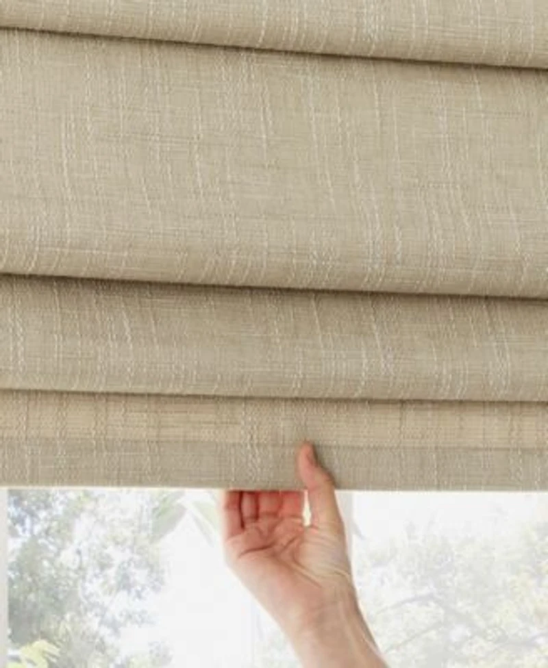 Sun Zero Pryer Textured 100 Blackout Cordless Roman Shade Collection