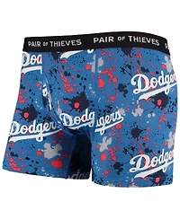 Men's Pair Of Thieves Royal, Black Los Angeles Dodgers Super Fit 2-Pack Boxer Briefs Set
