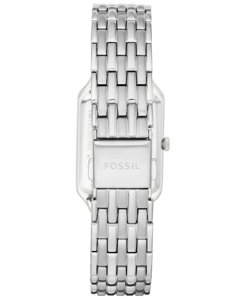 Fossil Women's Raquel Silver-Tone Stainless Steel Bracelet Watch, 23mm