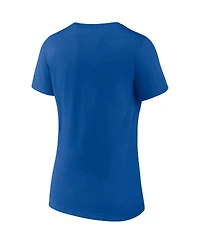 Women's Fanatics Royal, Gray New York Islanders Parent 2-Pack V-Neck T-shirt Set