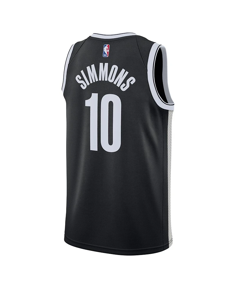 Men's Nike Ben Simmons Black Brooklyn Nets 2021/22 Swingman Jersey - Icon Edition