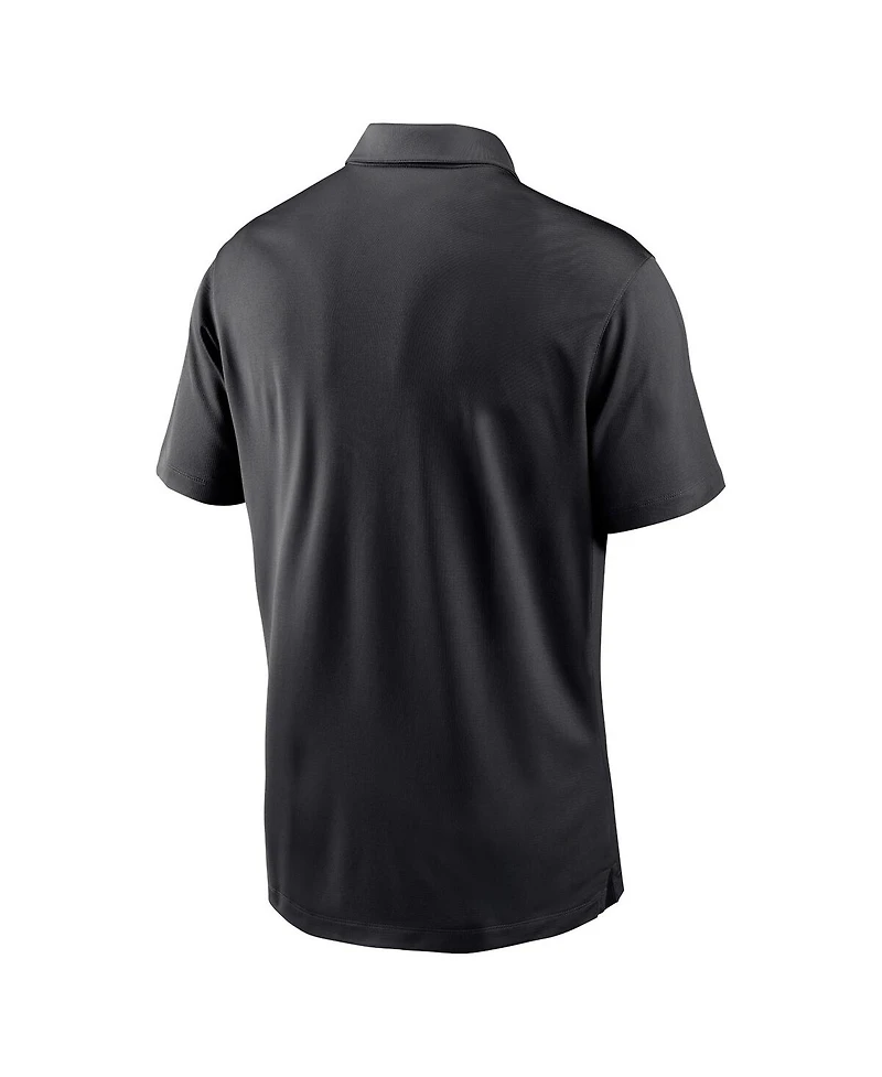 Men's Nike Black Colorado Rockies Diamond Icon Franchise Performance Polo Shirt