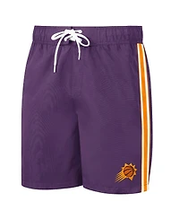 Men's G-iii Sports by Carl Banks Purple, Orange Phoenix Suns Sand Beach Volley Swim Shorts