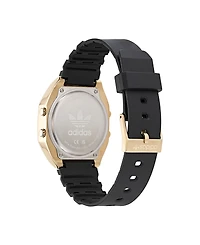 adidas Unisex Digital Two Black Resin Strap Watch 36mm