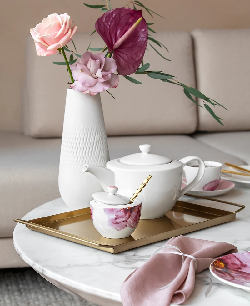 Villeroy & Boch Rose Garden Covered Sugar