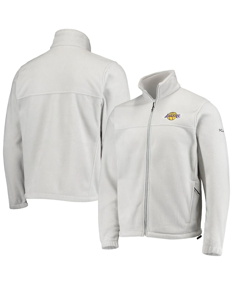 Men's Columbia Los Angeles Lakers Gray Flanker Full-Zip Jacket