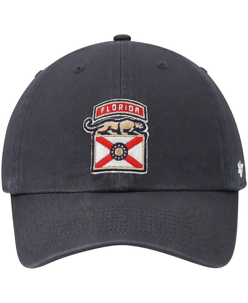 Men's '47 Navy Florida Panthers Logo Clean Up Adjustable Hat