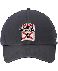 Men's '47 Navy Florida Panthers Logo Clean Up Adjustable Hat