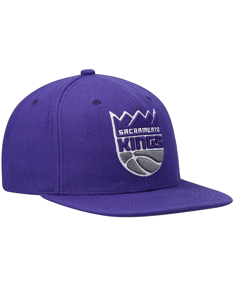 Men's Mitchell & Ness Purple Sacramento Kings Ground 2.0 Snapback Hat