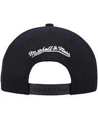 Men's Mitchell & Ness Black Toronto Raptors Hardwood Classics Script 2.0 Snapback Hat