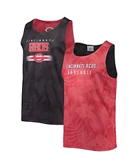 Men's Foco Red Cincinnati Reds Floral Reversible Mesh Tank Top