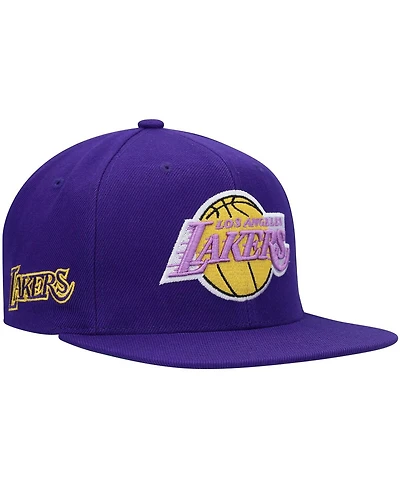 Men's Mitchell & Ness Purple Los Angeles Lakers Hardwood Classics Snapback Hat