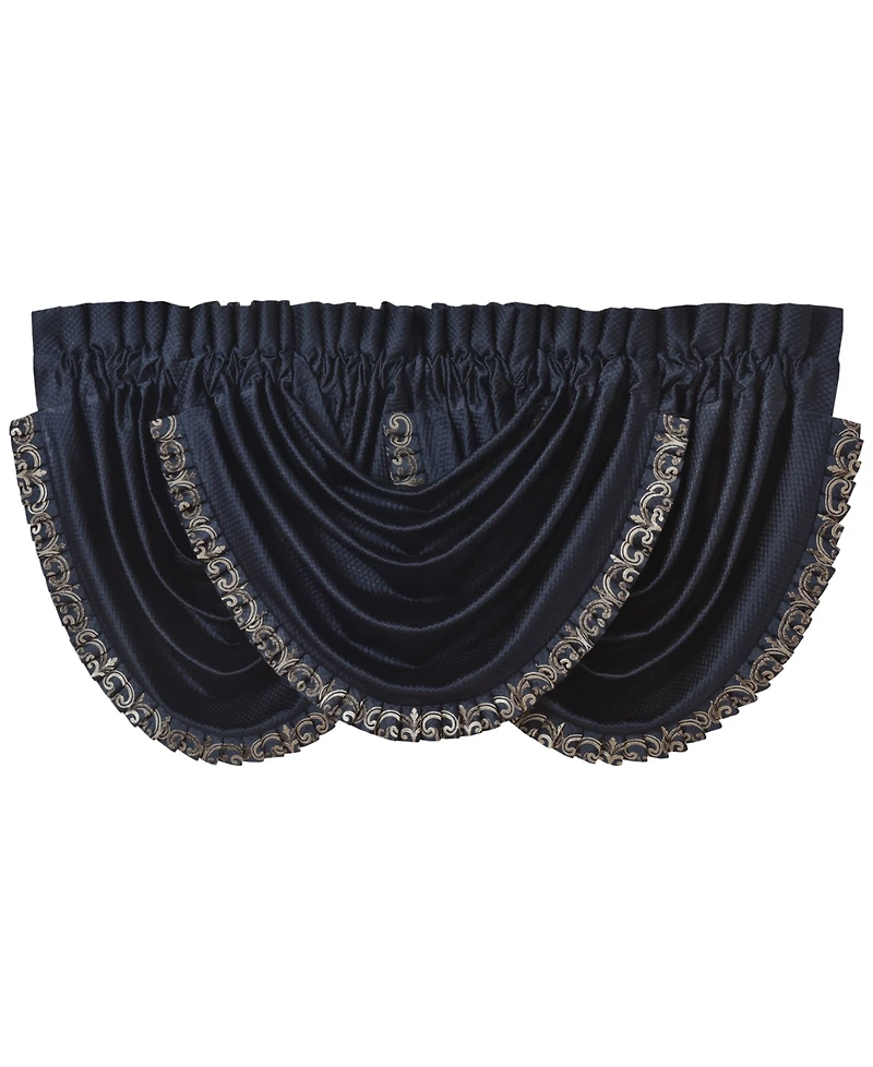 J Queen New York Caruso Waterfall Window Valance, 33" x 43"
