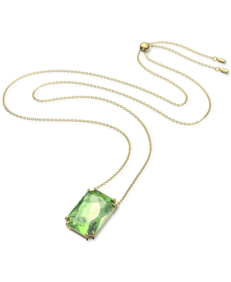 Swarovski Gold-Tone Crystal Millenia Octagon Cut 29-1/2" Pendant Necklace
