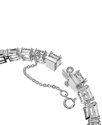 Swarovski Rhodium-Plated Square-Crystal Flex Bracelet