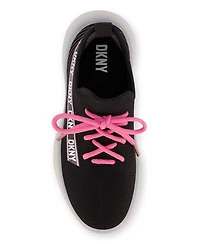 Dkny Little and Big Girls Slip On Landon Stretchy Knit Sneakers