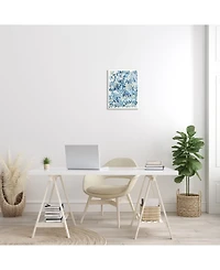 Stupell Industries Coastal Tile Abstract Soft Blue Beige Shapes Wall Plaque Art