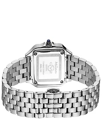 Gevril Women's Milan Swiss Quartz Silver-Tone Stainless Steel Bracelet Watch 27.5mm