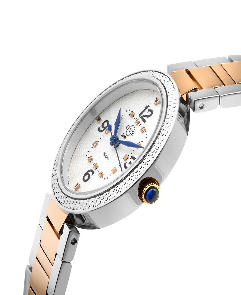 Gevril Women's Piemonte Swiss Quartz Two-Tone Stainless Steel Bracelet Watch 36mm