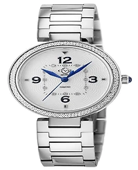 Gevril Women's Piemonte Swiss Quartz Silver-Tone Stainless Steel Bracelet Watch 36mm