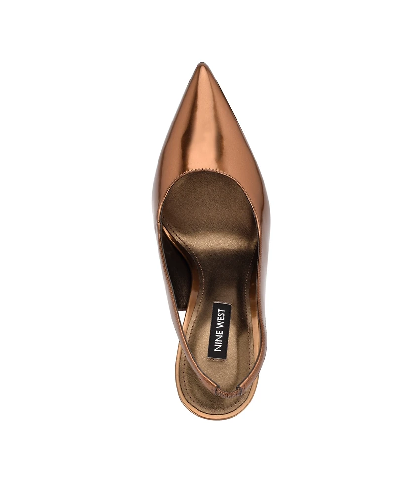 Nine West Women's Feather Slingback Stiletto Pumps