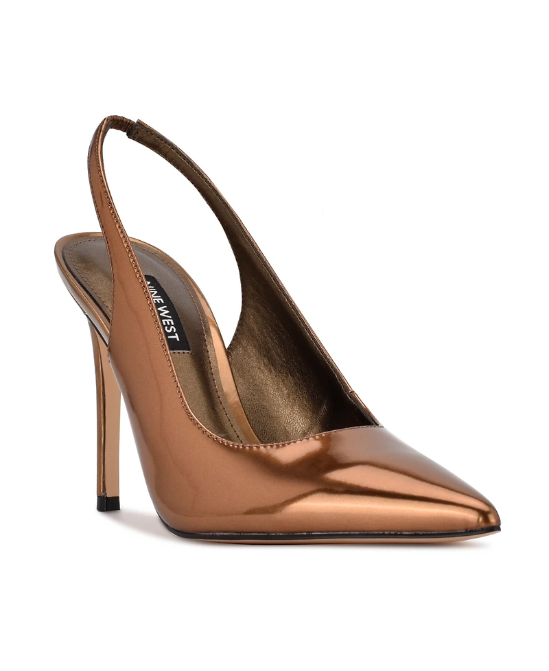 Nine West Women's Feather Slingback Stiletto Pumps