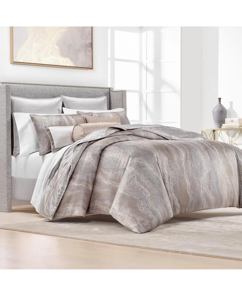 Closeout! Hotel Collection Terra Duvet Cover, Full/Queen, Exclusively at Macy's