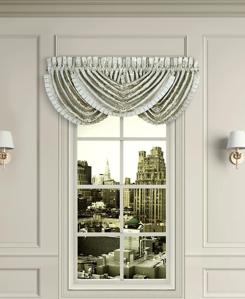 J Queen New York Belgium Waterfall Window Valance, 33" x 49"