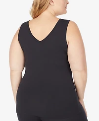 Cuddl Duds Plus Softwear with Stretch Reversible Tank Top