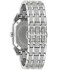 Bulova Men's Crystal Octava Stainless Steel Bracelet Watch 40mm