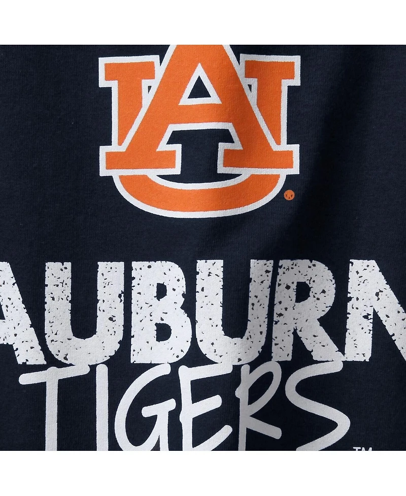 Big Boys Navy Auburn Tigers Crew Neck T-shirt