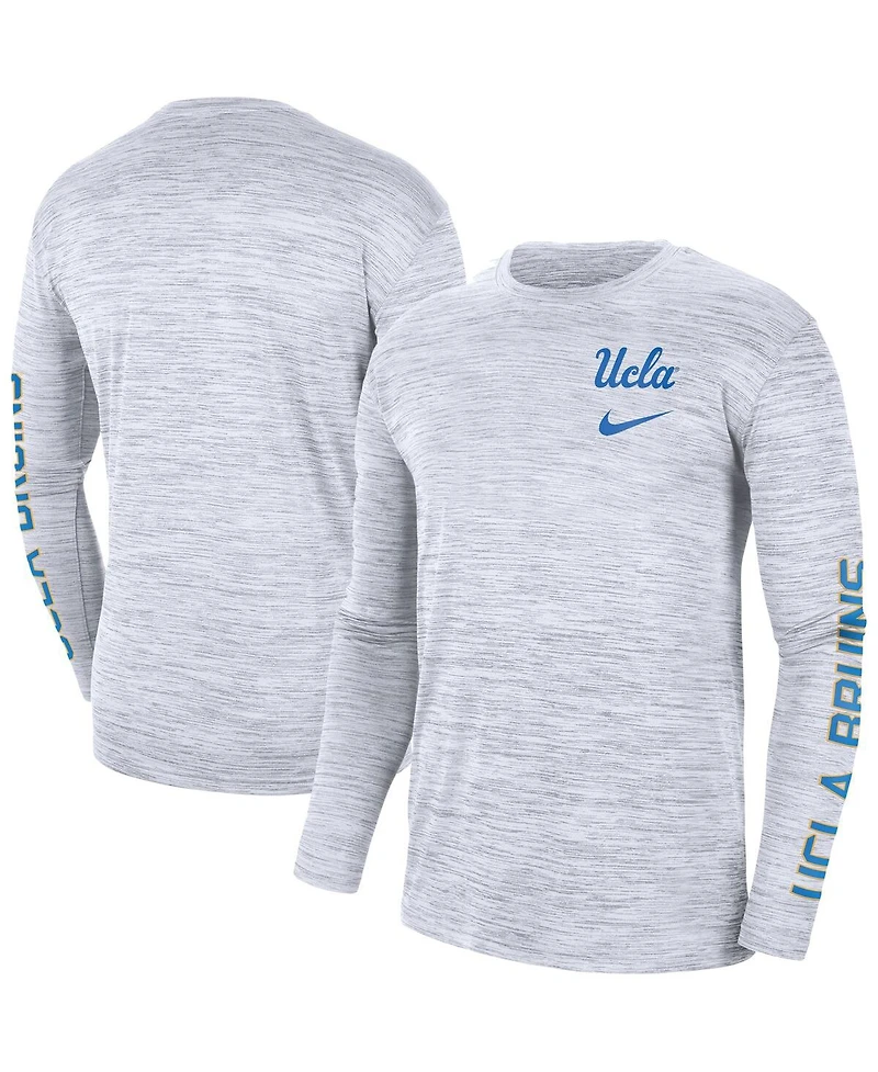 Men's Nike White Ucla Bruins Velocity Legend Team Performance Long Sleeve T-shirt