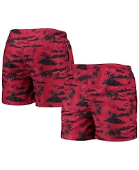 Men's Foco Cardinal Arkansas Razorbacks Island Palm Swim Trunks