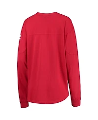 Women's Pressbox Red Cincinnati Bearcats Edith Long Sleeve T-shirt