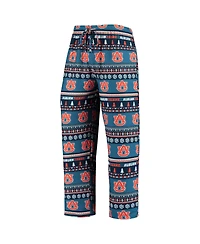 Men's Concepts Sport Navy Auburn Tigers Ugly Sweater Knit Long Sleeve Top and Pant Set
