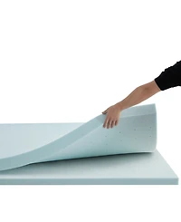 Nestl Gel Infused Mattress Topper Ventilated Design Memory Foam 4" Mattress Pad