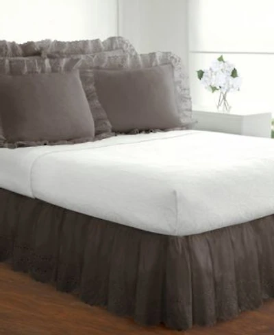 Fresh Ideas Ruffled Eyelet 14 Drop Bedskirts