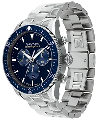 Movado Men's Heritage Silver-Tone Stainless Steel Bracelet Watch 42mm