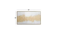 Wood Contemporary Framed Wall Art, 65" x 1.5" x 35.5"