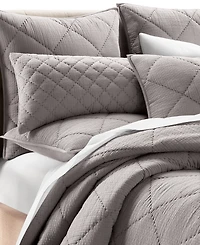Hotel Collection Dobby Diamond 3-Pc. Coverlet Set, Full/Queen, Exclusively at Macy's