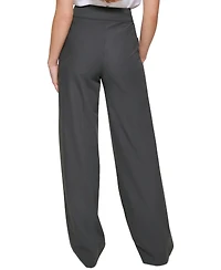 Calvin Klein Women's Whitney Button Front Wide Leg Pants