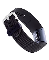 WITHit Black Silicone Woven Band designed for Fitbit Charge 3 & 4