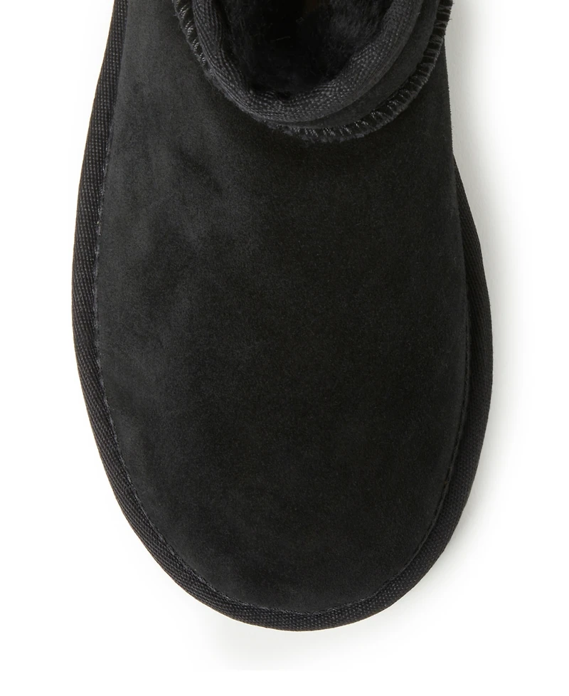 Fireside by Dearfoams Women's Riverland Genuine Shearling Micro Bootie