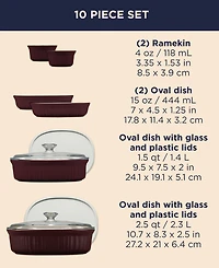 Corningware 10-Pc. French Cabernet Bakeware Set