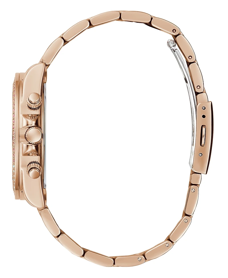 Guess Women's Quartz Rose Gold-Tone Stainless Steel Bracelet Watch 38mm