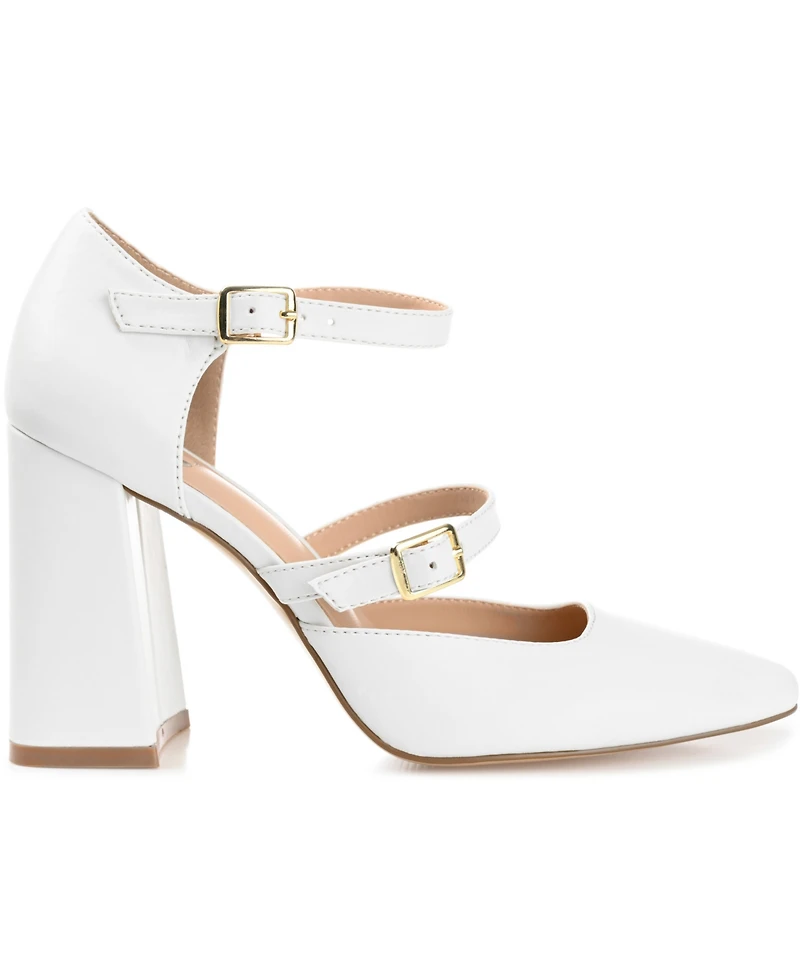 Journee Collection Women's Isadorah Double Strap Heels
