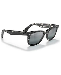 Ray-Ban Unisex Polarized Sunglasses, RB2140 Wayfarer Chromance